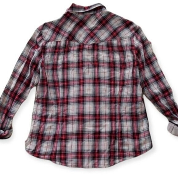 Vintage GAP Country Cowgirl Women's 100% Cotton Cottagecore Ruffled Plaid - Picture 11 of 16